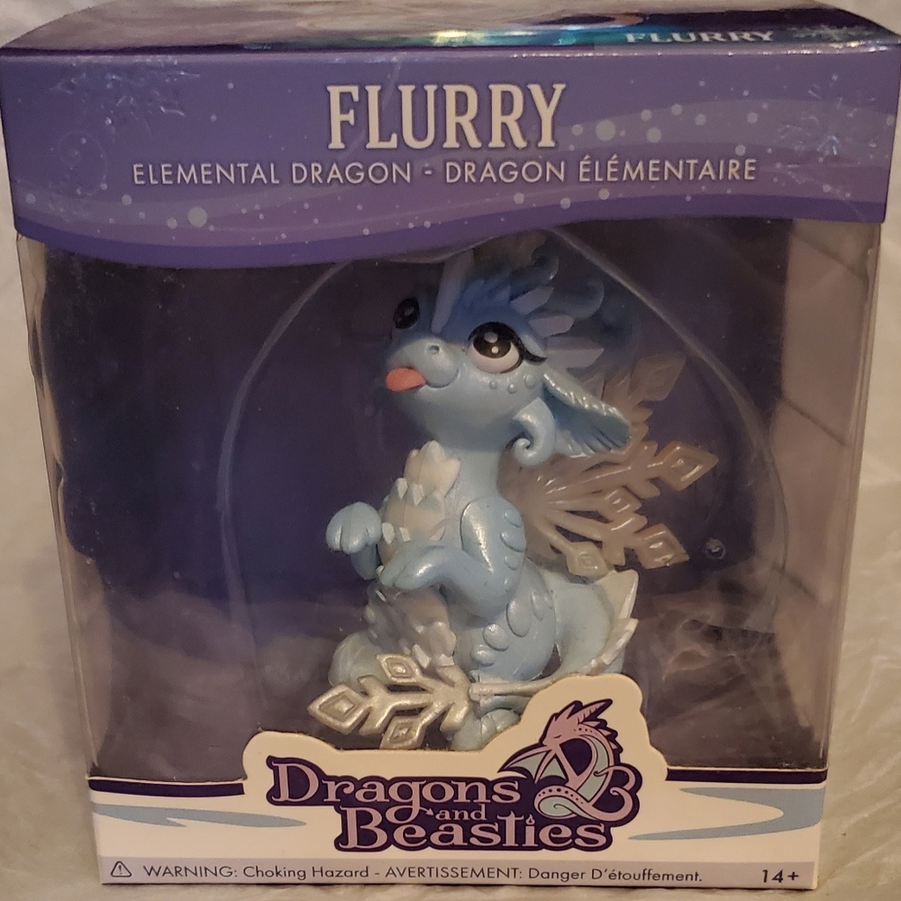 Dragons and Beasties Flurry Elemental Dragon Figurine